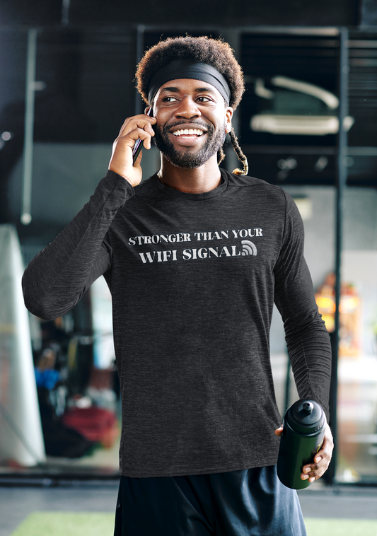 Stronger than... (Hooded long-sleeve tee)
