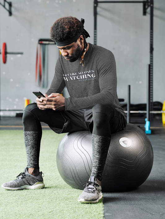 No One's Watching (Hooded long-sleeve tee)